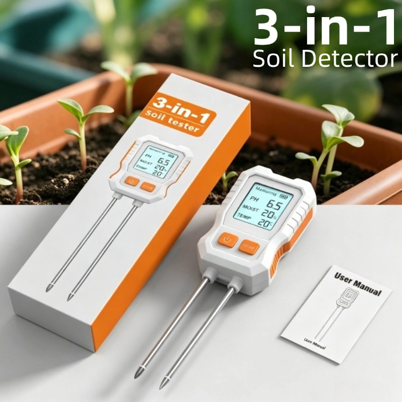 Soil Ph Meter - Цифровой тестер почвы 3-в-1 с двумя