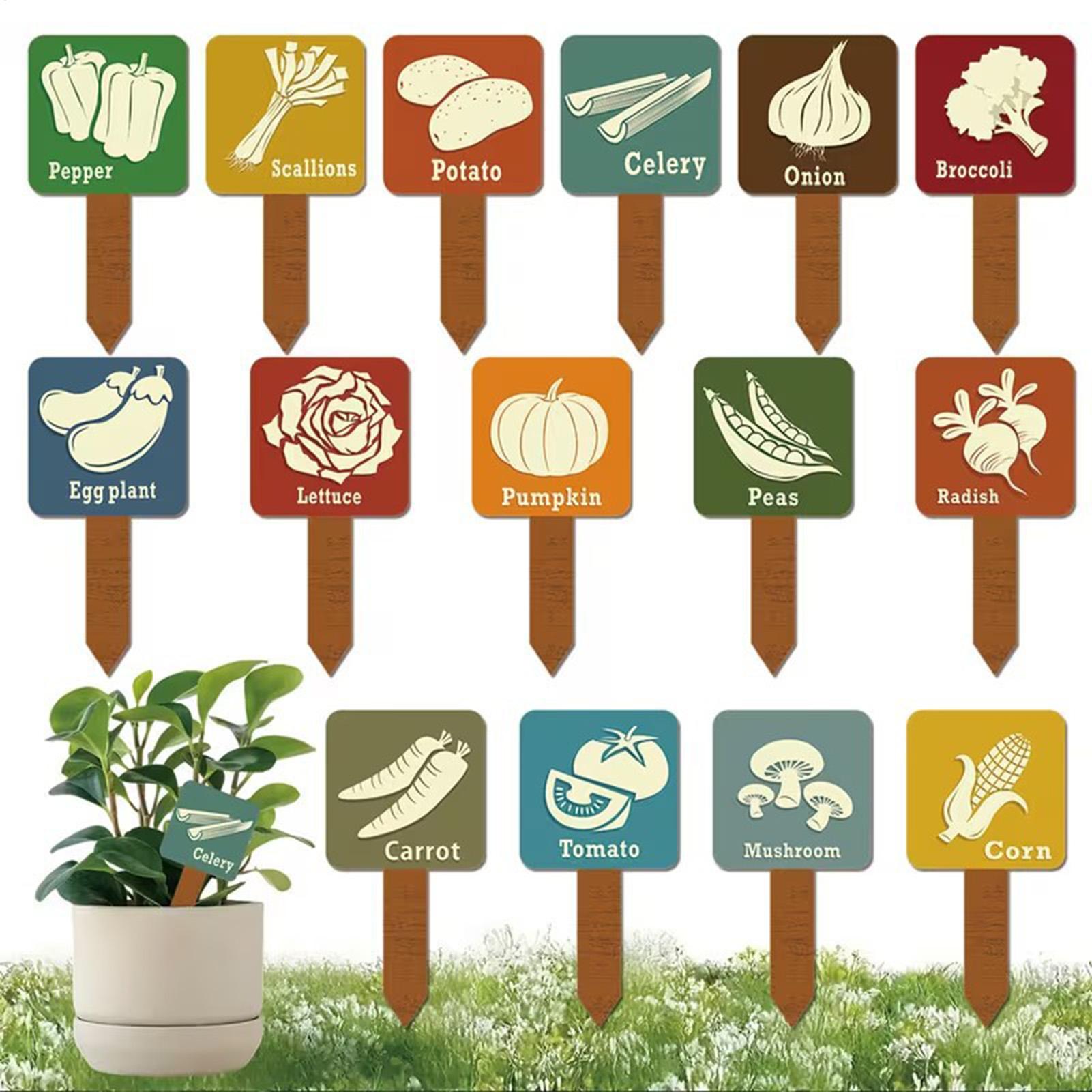 15 деревянных Т-образных табли – обзор и цена Plant Label Tags