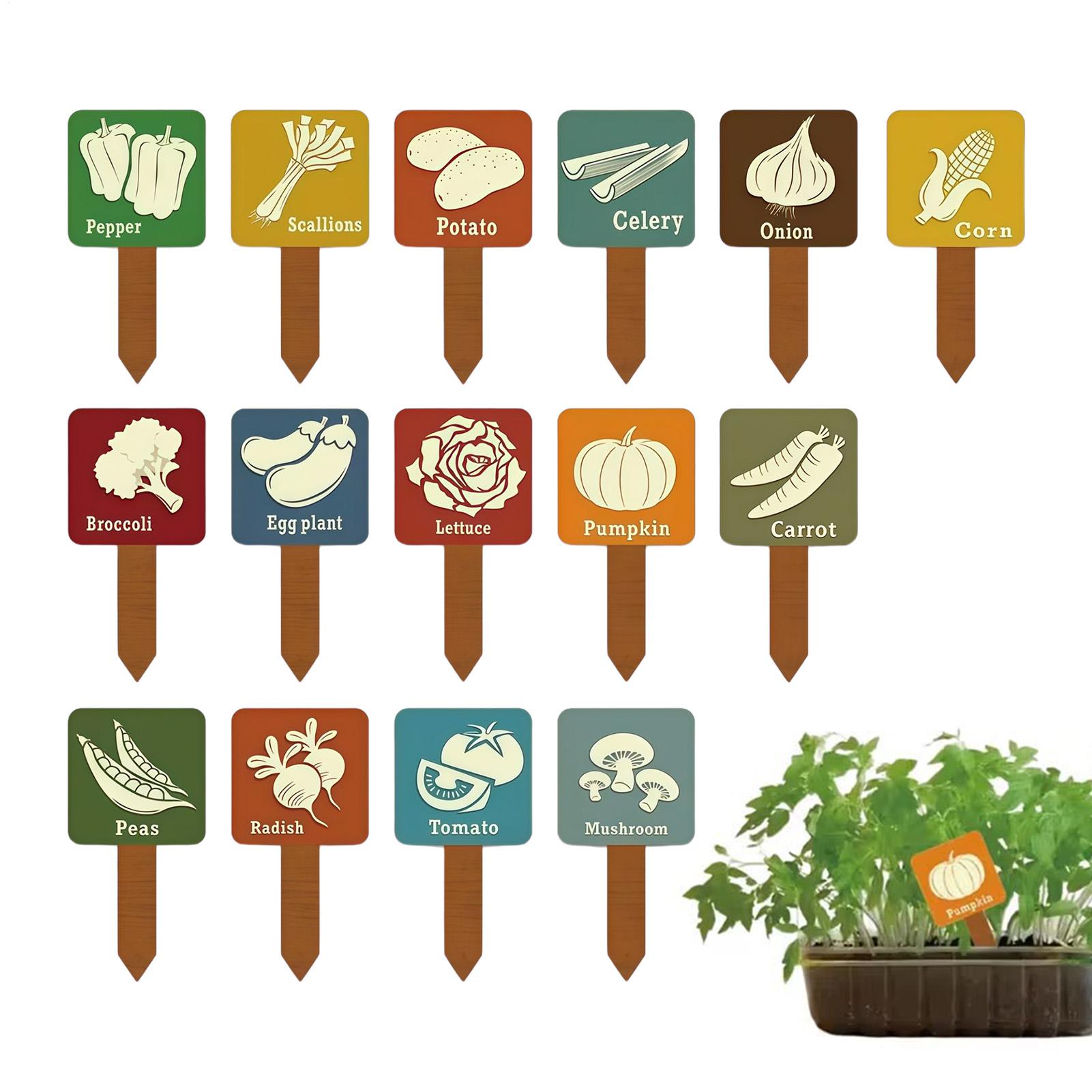 15 деревянных Т-образных табли – обзор и цена Plant Label Tags