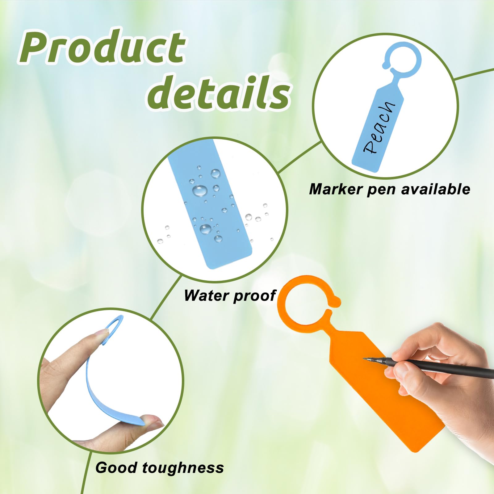 100 шт. пластиковых бирок для  – обзор и цена Plant Label Tags
